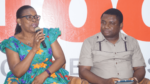 Sola Salako, President of CAFON (left) and Emmanuel Edet of NITDA at Technology Times Outlook Review of Nigeria Cybercrimes Act 2015 held in Lagos