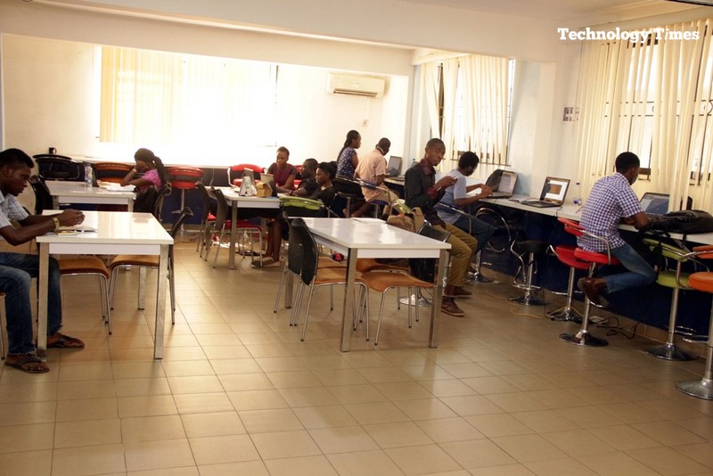 Technology Times files photo shows technology innovators at work inside iDea Hub Nigeria, a technology innovation and incubation centre located in Yaba, Lagos     Photo by Kehinde Shonola of Technology Times