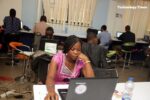 Technology Times files photo shows technology innovators at work inside iDea Hub Nigeria, a technology innovation and incubation centre located in Yaba, Lagos Photo by Kehinde Shonola of Technology Times